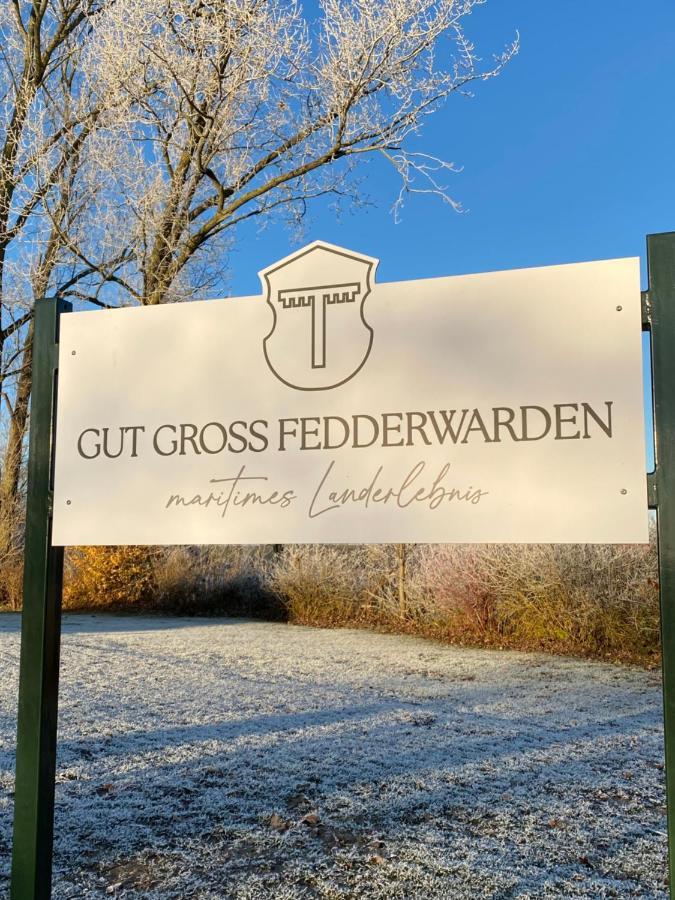 Gut Gross Fedderwarden, Ferienwohnung Emma Butjadingen Dış mekan fotoğraf